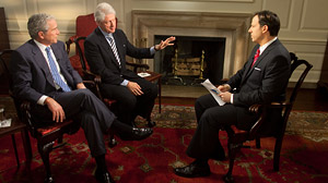 Bill Clinton, George Bush