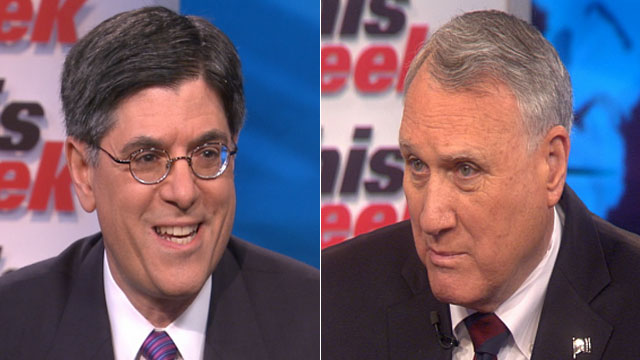 PHOTO: Lew and Kyl: Differences Over Taxes, Spending Still Hold Back Budget Talks