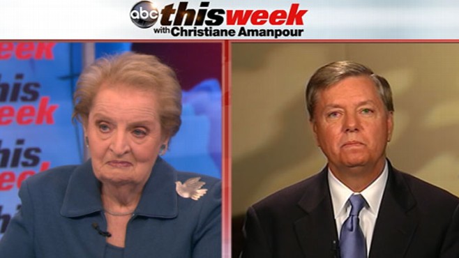 VIDEO: Madeleine Albright and Sen. Lindsey Graham Talk With Christiane Amanpour