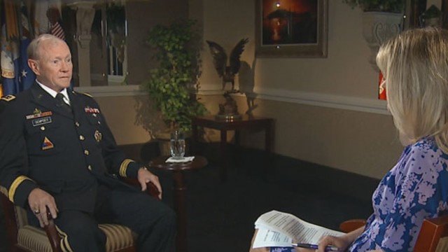 VIDEO: Martha Raddatz speaks with Gen. Dempsey on Edward Snowden and turmoil in the Middle East.
