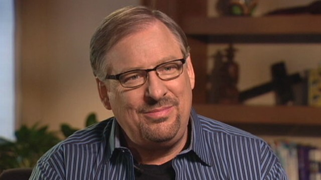 VIDEO: Pastor Rick Warren: God hates war, loves soldiers.