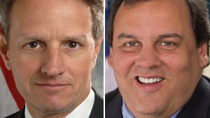 PHOTO Treasury Secretary Timothy Geithner and New Jersey Gov. Chris Christie to appear on ABC?s "This Week."