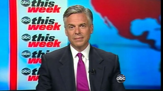 VIDEO: Presidential candidate Jon Huntsman takes on his Republican rivals.