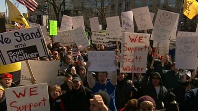 VIDEO: Protests in Wisconsin
