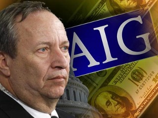 PHOTO President Barack Obama's chief economics adviser Lawrence Summers commented on insurance giant American International Group's plan to award senior executives hundreds of millions of dollars in bonuses and retention pay.
