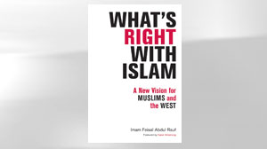 The cover of Imam Feisal Abdul Rauf?s book "Whats Right with Islam."