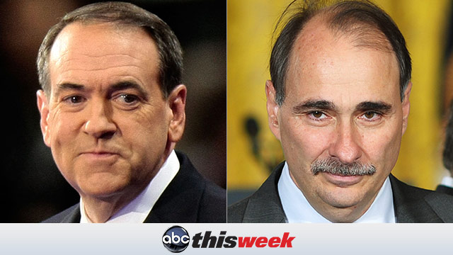Mike Huckabee and David Axelrod on This Week