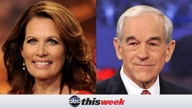Michele Bachmann and Ron Paul on This Week