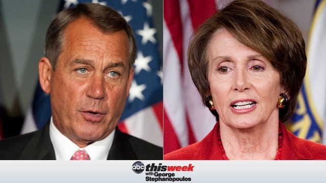 Speaker John Boehner and Democratic Leader Nancy Pelosi