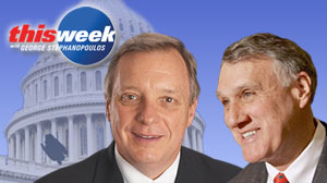 Photo: Health care, the economy, and Judge Sotomayor, with Sens. Dick Durbin and Jon Kyl on "This Week"
