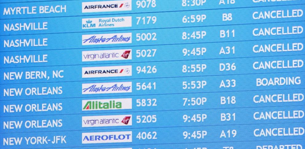 Flight Cancellations Disrupt Holiday Weekend Travel - ABC News