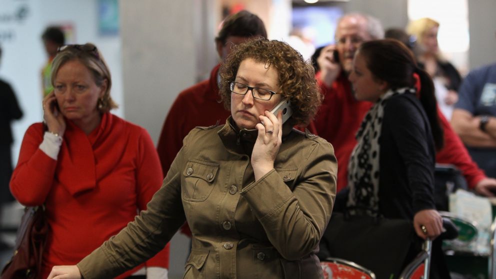 PHOTO: Frustrated passengers at the Auckland Domestic Airport in Auckland, New Zealand