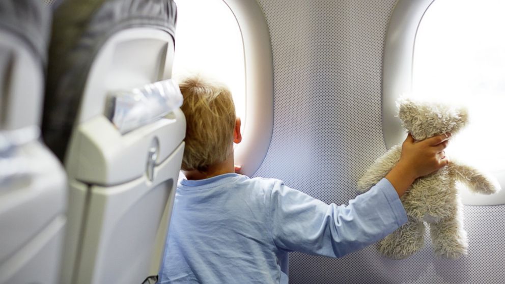 PHOTO: Traveling with kids? Dont forget to bring blankets, much-loved stuffed animals plus candy and other treats to encourage good behavior.
