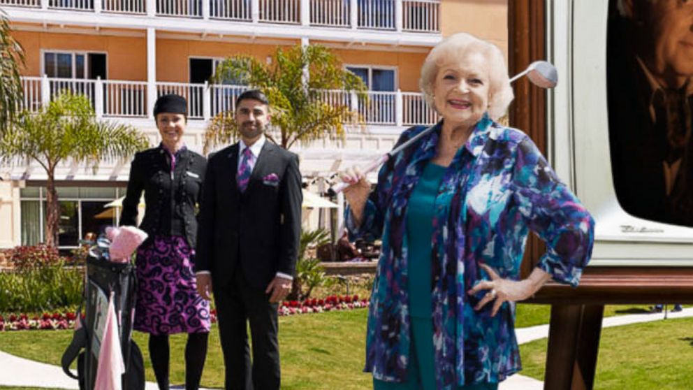 PHOTO: Comedian Betty White appears in a new humorous video for Air New Zealand entitled "Safety Old School Style"