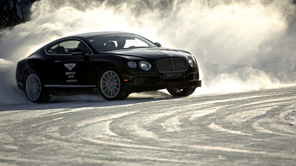 PHOTO: Bentleys Power on Ice driving experience in Finland is a four-day tour of extreme motoring conditions with luxurious amenities.