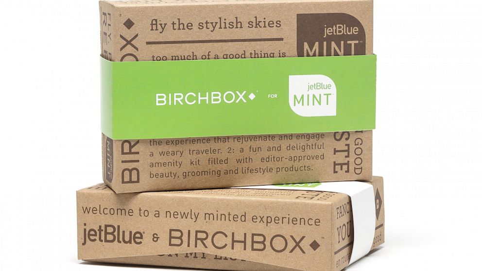 PHOTO: More and more airlines are adding tiny luxuries to their services to appeal to fliers, like the new Birchbox flight amenity kits being offered to Mint passengers on JetBlue.