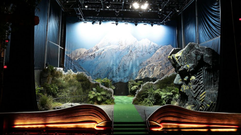 PHOTO: The giant pop-up book of New Zealand, located in Los Angeles.