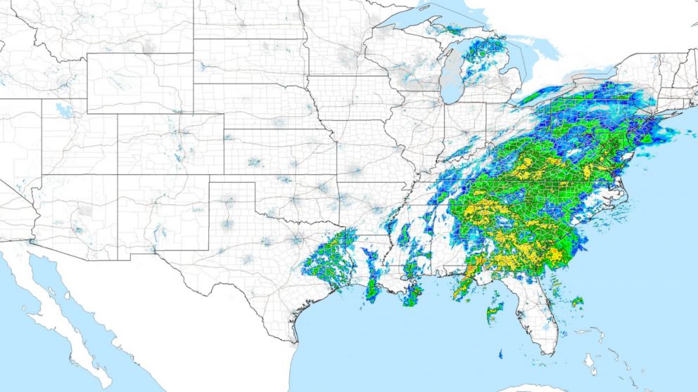 PHOTO: National Weather Service Radar Map