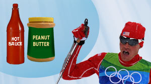 Secret to Olympic Medal: Peanut Butter and Hot Sauce