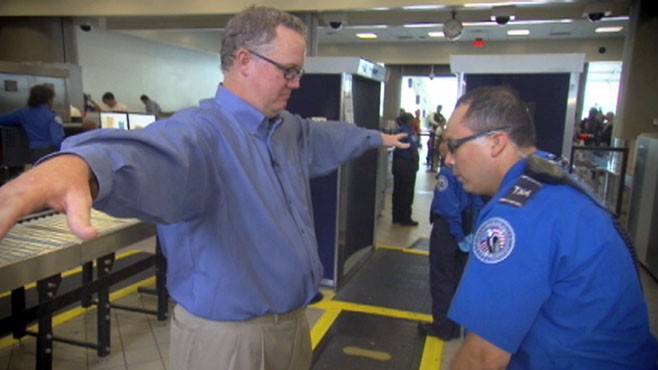 female airport body scanners. at airport body scanners.