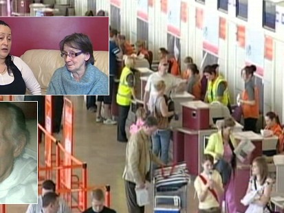Video: Women try to fly dead man from London to Germany.