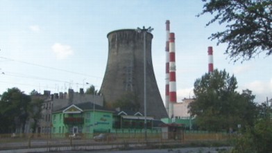 PHOTO: Visitors to the Hotel Alicja will find that it sits in the shadow of a nuclear power plant.