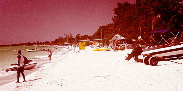 Negrils seven-mile beach.