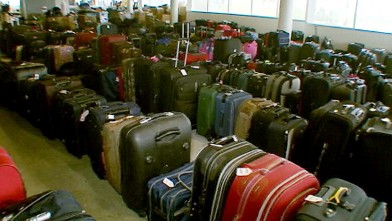 unclaimed airport baggage