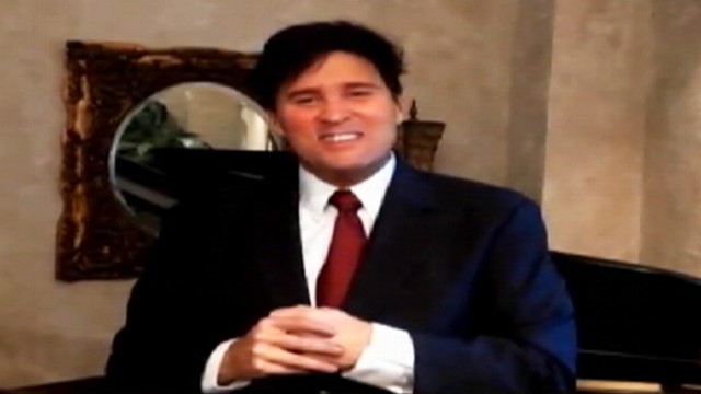 VIDEO: Gailen David plays a TV evangelist in his latest criticism of the airline.