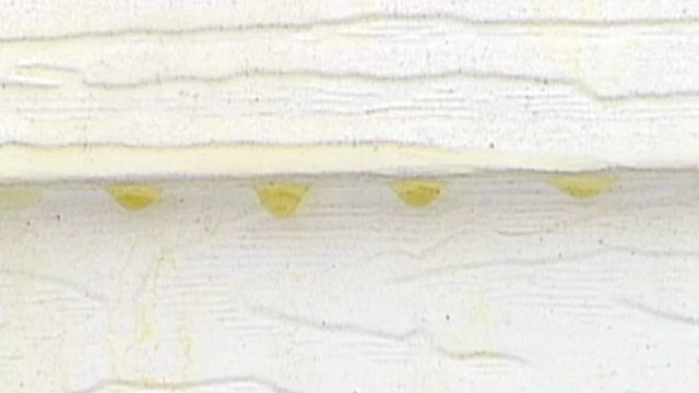 PHOTO: Poor Artie Hughes and his wife were minding their own business, sitting on their deck in Malverne, N.Y., when a black oily substance dropped from the sky, splattering on them and their deck.