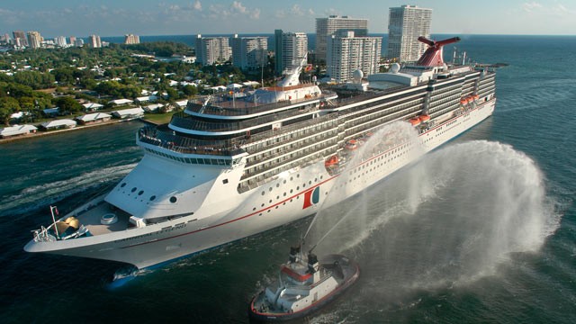 PHOTO: The Carnival Legend, a 2,100-passenger, 960-foot-long cruise ship arrives at Port Everglades in Fort Lauderdale, Fla., in this Nov. 8, 2002 file photo.