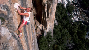 John Bacher made a name for himself with his free climbing exploits, scaling the most treacherous cliffs without any equipment.