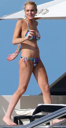 Celebs Love St. Barts  Lindsay Lohan