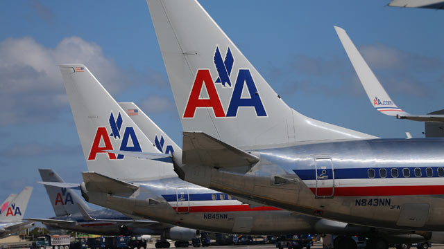PHOTO: American Airline planes are seen at the Miami International Airport, Feb. 7, 2013 in Miami.