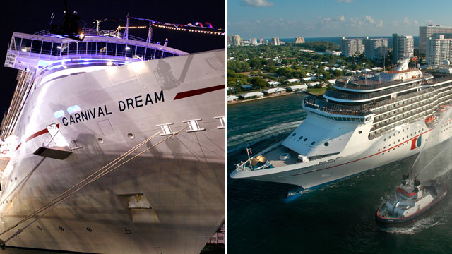 PHOTO: The Carnival Cruise Lines ship Dream and Legend both have had experienced technical problems, forcing the ships to cut short passengers vacation.