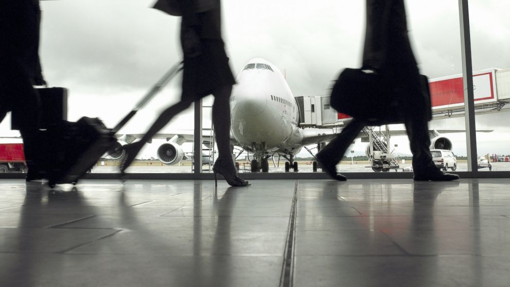 PHOTO: Travelers are pictured in an airport in this undated stock image.