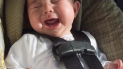PHOTO: A new survey asks participants to choose which would be preferable in flight, a crying baby or smelly seatmate.