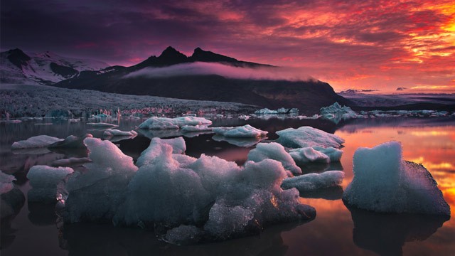 PHOTO: The Fjallsárlón glacial lagoon.
