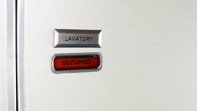 PHOTO: Flight attendants know when passengers are trying to join the mile-high club in the bathroom.