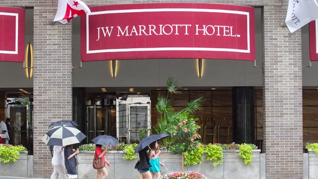 PHOTO: The JW Marriott Hotel had a buyout offer for $2.7 million for the Presidential Inauguration, although no one took them up on the offer.