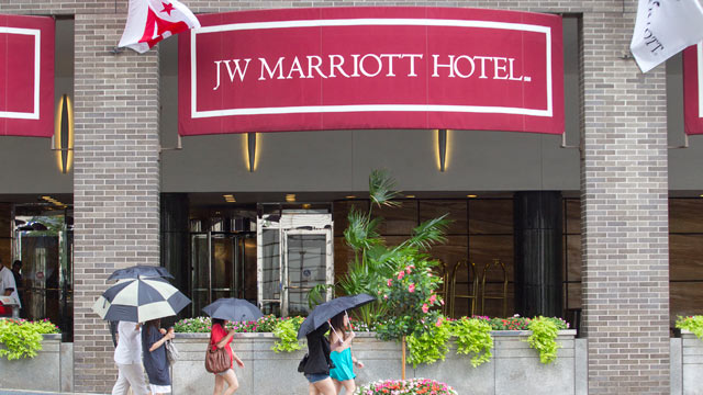 PHOTO: The JW Marriott Hotel had a buyout offer for $2.7 million for the Presidential Inauguration, although no one took them up on the offer.