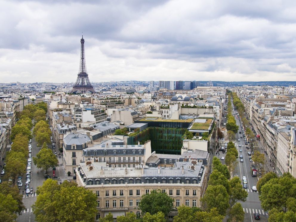 PHOTO: An aerial view of the Eiffel Tower in Paris in this undated stock photo.