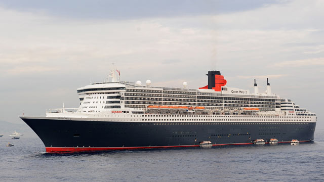 PHOTO: The Queen Mary 2 is seen during the International Monaco Yacht Show at Port Hercules, Sept. 24, 2010 in Monaco.