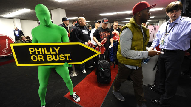 PHOTO: Guests board the plane for the Launch of Virgin Americas first flight from Los Angeles to Philadelphia at LAX, April 4, 2012, in Los Angeles.