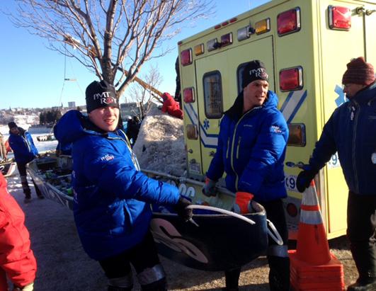 Ice Canoe Races In Quebec