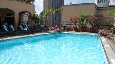 PHOTO: The rooftop pool at Hotel Monteleone.