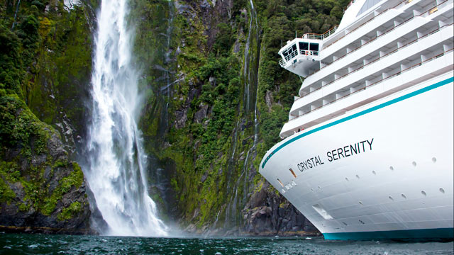 PHOTO: Crystal Cruises Full World Cruise circumnavigates the globe. Caribbean and French Polynesian shores, the wilds of Madagascar, exotic Cape Town, picturesque New Zealand and the vibrant energy of Rio de Janeiro's Carnival are some itinerary highlight