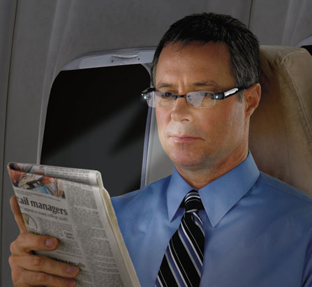 Brookstone's Lighted Eyeglasses