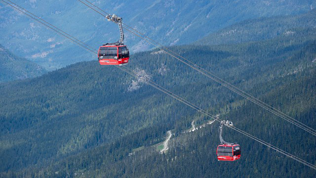 PHOTO: Whistler's PEAK 2 PEAK Gondola is the highest lift of its kind.