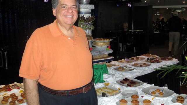 PHOTO: ABC News producer Tom Giusto at tea time aboard the Regent Seven Seas Mariner.
